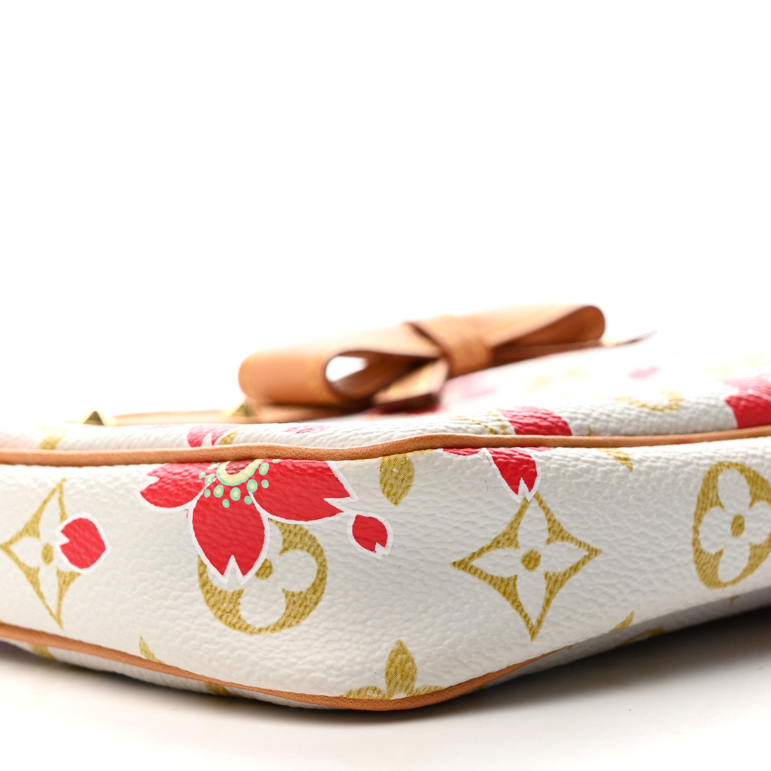 Louis Vuitton Monogram Cherry Blossom Pochette Accessories Red 9 of 15