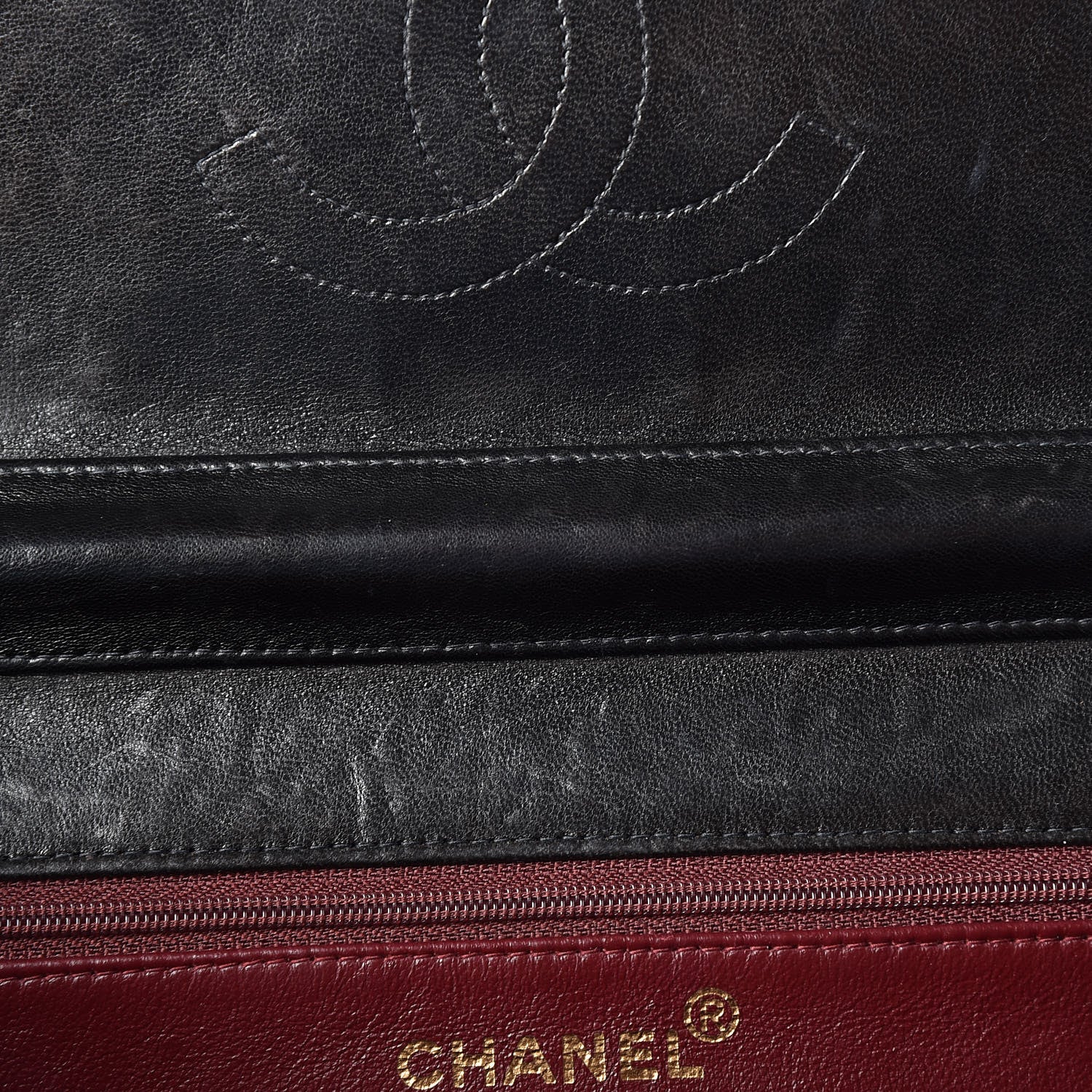 Chanel Lambskin Quilted Medium Single Flap Black 9 of 16