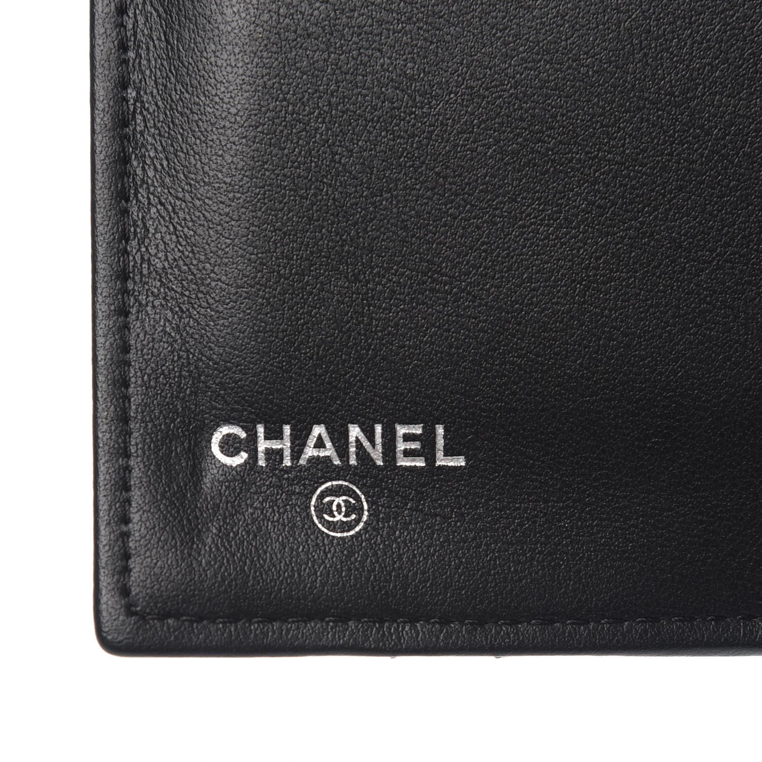 Chanel Calfskin Chevron Quilted Medium Boy Flap Wallet Black 6 of 8