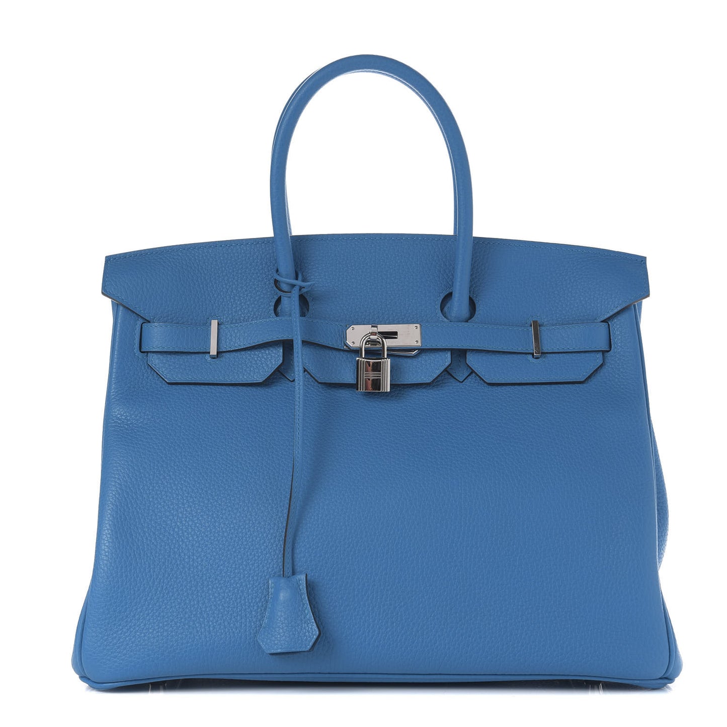 Taurillon Clemence Birkin 35 Bleu Zanzibar