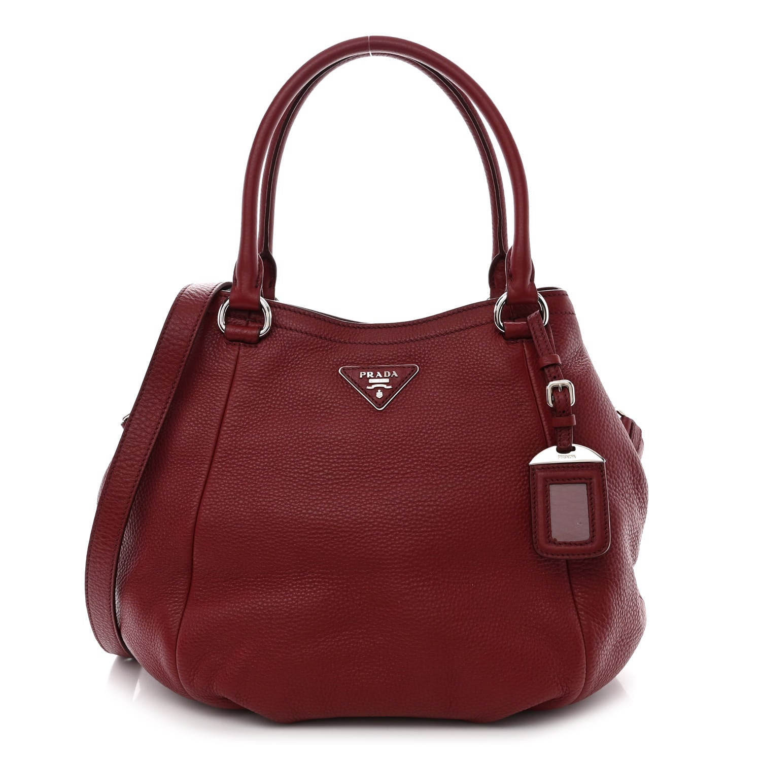 Prada Vitello Daino Tote Cerise 1 of 11