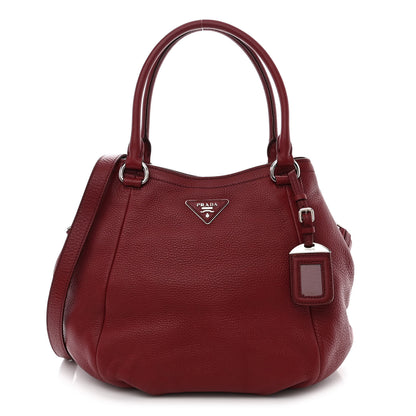 Prada Vitello Daino Tote Cerise 1 of 11