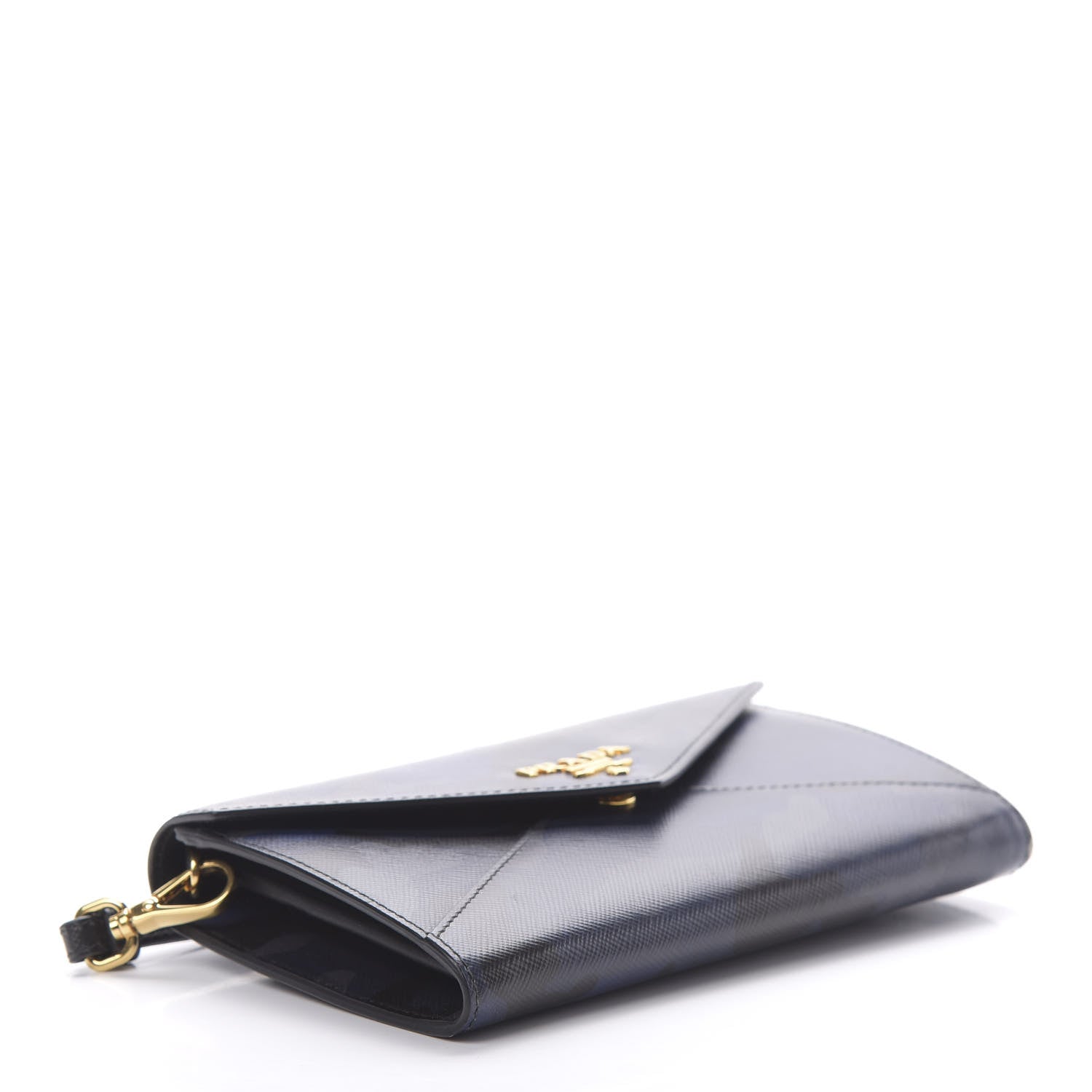 Prada Saffiano Camouflage Print Wristlet Wallet Royal 4 of 7