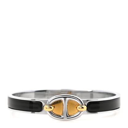 Hermes Enamel Mini Clic Chaine d'Ancre Bracelet PM Black 1 of 5