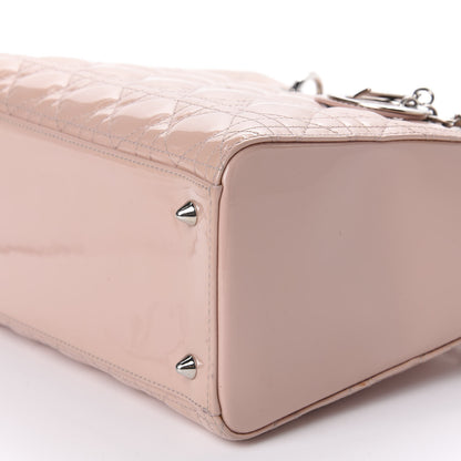 Christian Dior Patent Cannage Medium Lady Dior Rose Clair 7 of 14