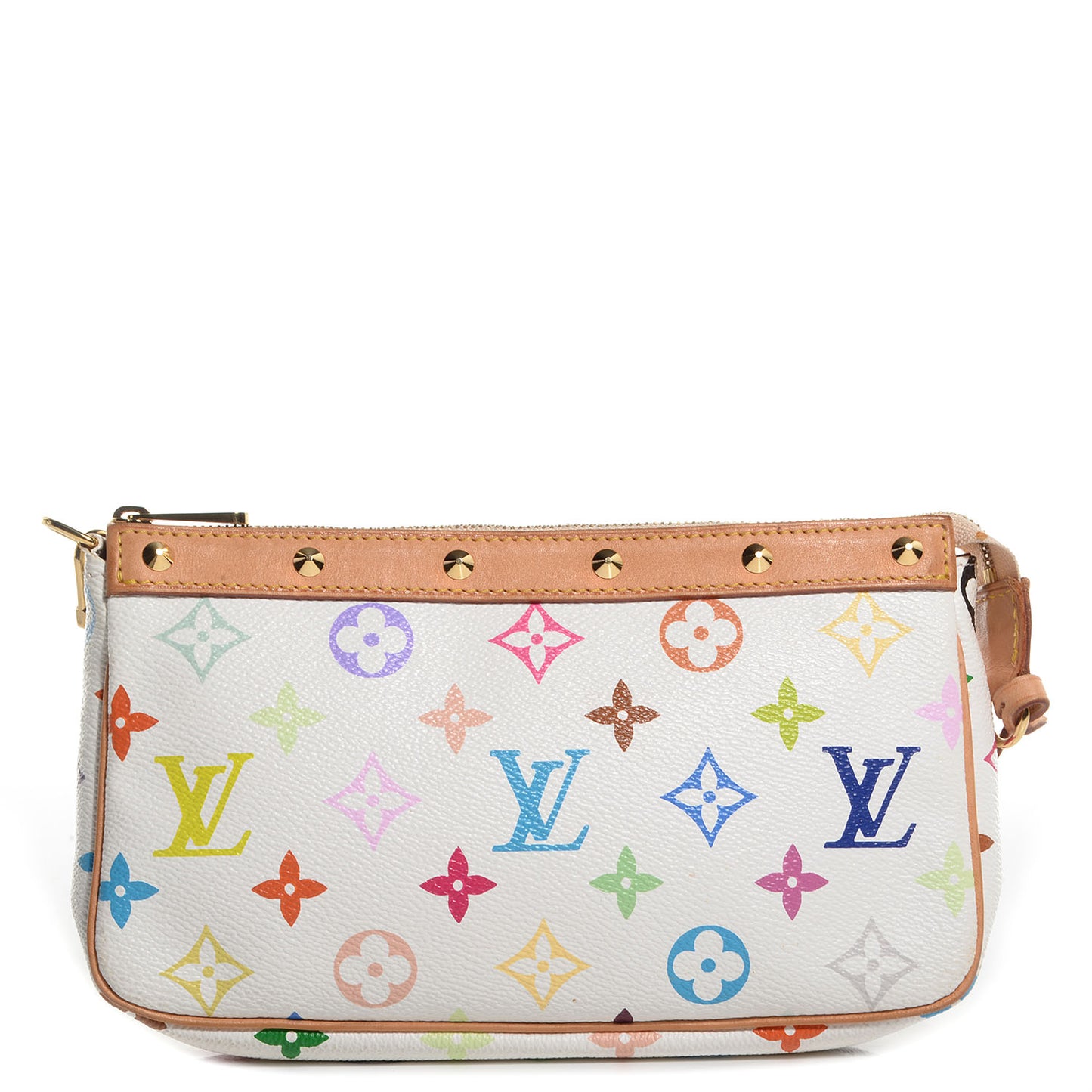 Monogram Multicolor Pochette Accessories White