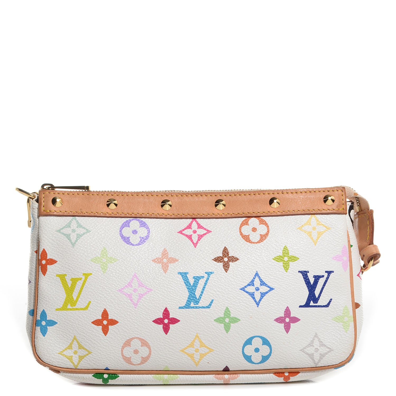 Louis Vuitton Monogram Multicolor Pochette Accessories White 1 of 8