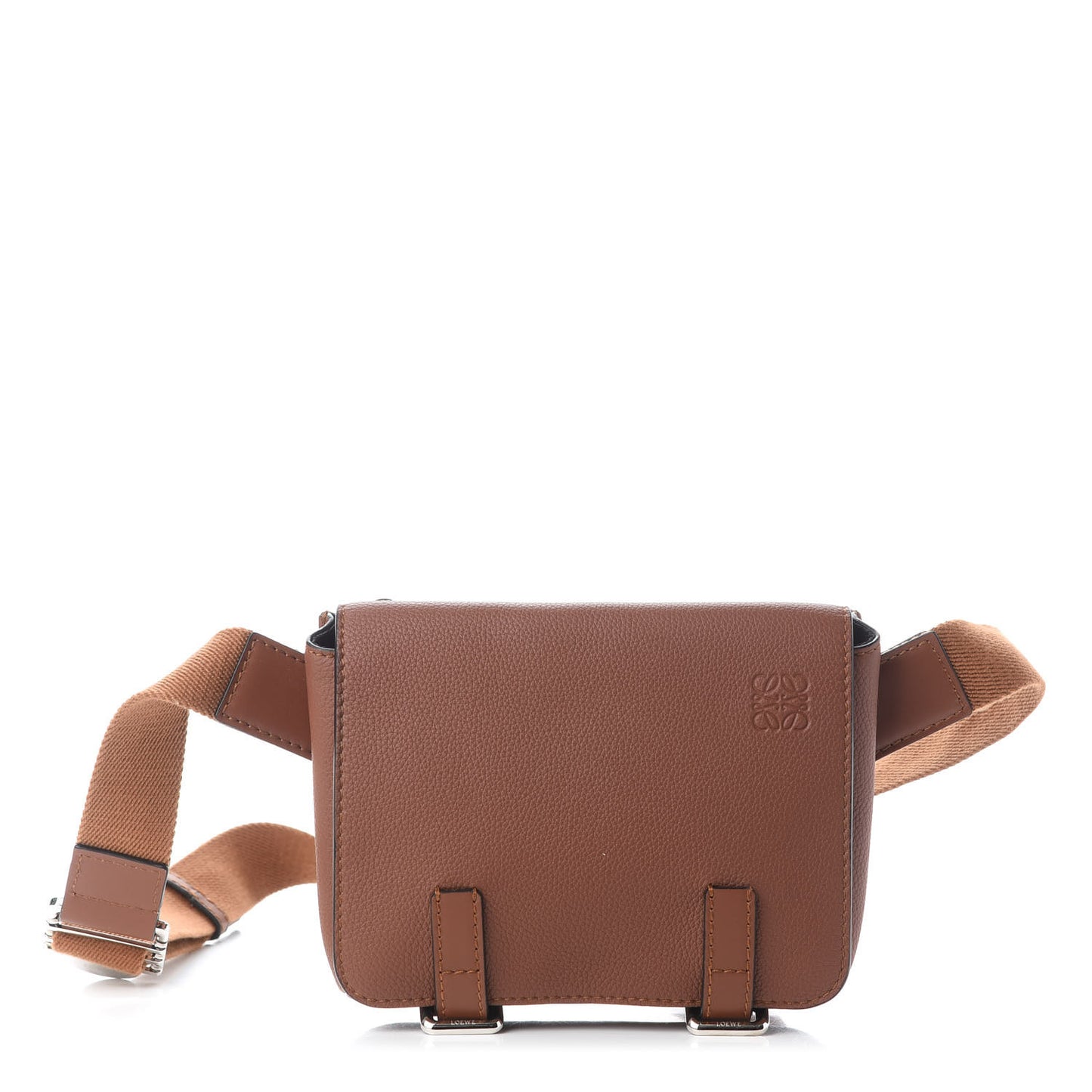 Grained Calfskin Military Bumbag Cognac