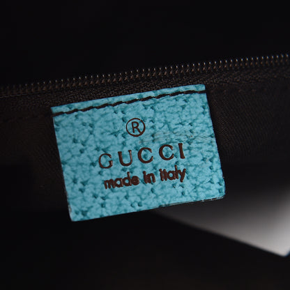 Gucci Monogram Drawstring Hobo Turquoise 6 of 10