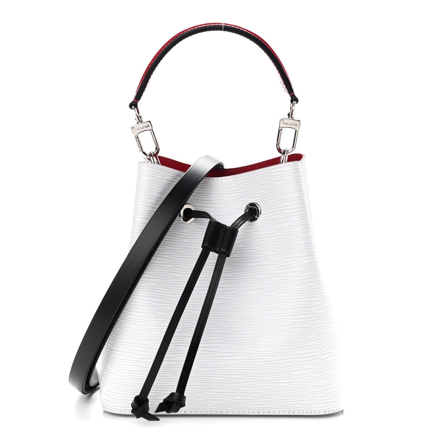 Louis Vuitton Epi Neonoe BB Black White Scarlet 1 of 10