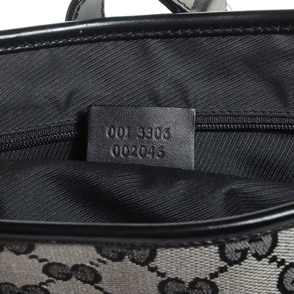 Gucci Denim Monogram Small Jackie O Hobo Black 7 of 7