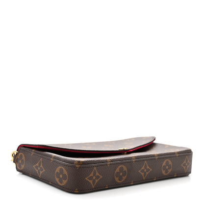 Louis Vuitton Monogram Pochette Felicie Chain Wallet Fuchsia 5 of 10