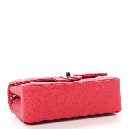 Chanel Caviar Quilted Mini Rectangular Flap Light Red 3 of 8