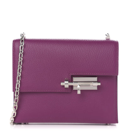 Hermes Chevre Chamkila Mini Verrou Chaine Bag Anemone 1 of 12