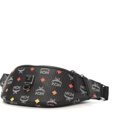 MCM Skyoptic Visetos Small Fursten Belt Bag Diamond Black 7 of 9