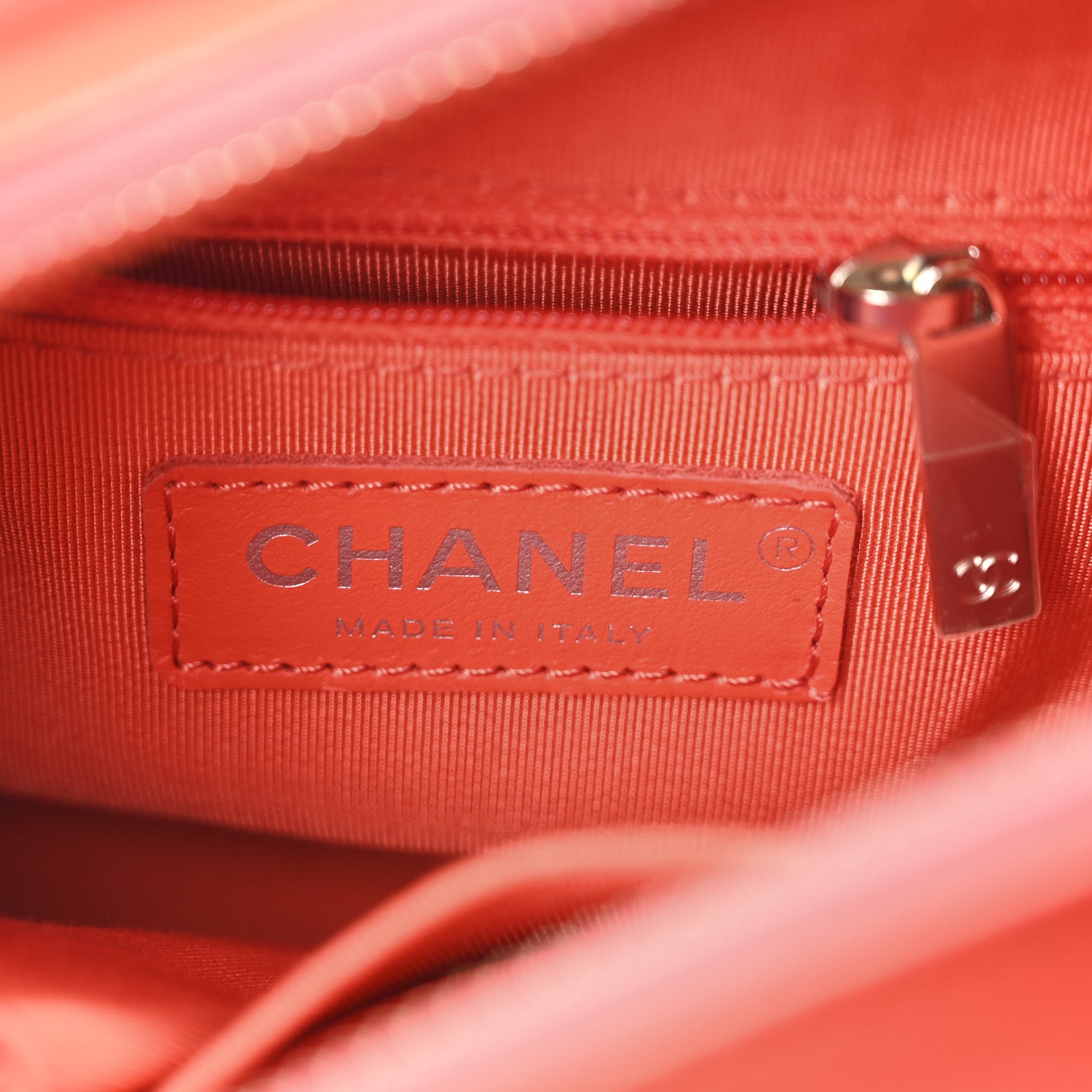 Chanel Aged Calfskin Quilted Small Gabrielle Hobo Coral 6 of 10