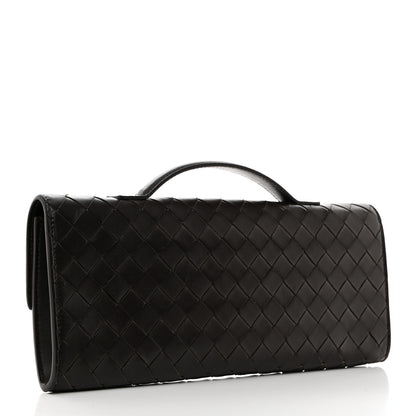 Bottega Veneta Nappa Intrecciato Long Andiamo Top Handle Clutch Fondant 3 of 7