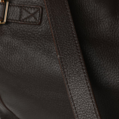 Saint Laurent Calfskin XL Downtown Tote Brown 19 of 19