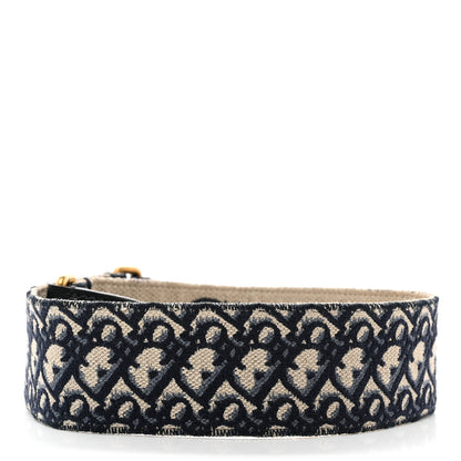Christian Dior Oblique Adjustable Shoulder Strap Blue 2 of 6