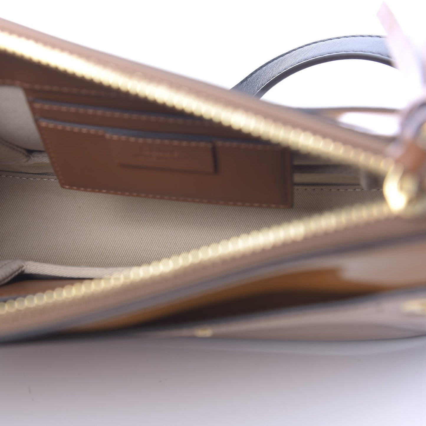 Glossy Lambskin Sfumato Small Roy Bag Caramel
