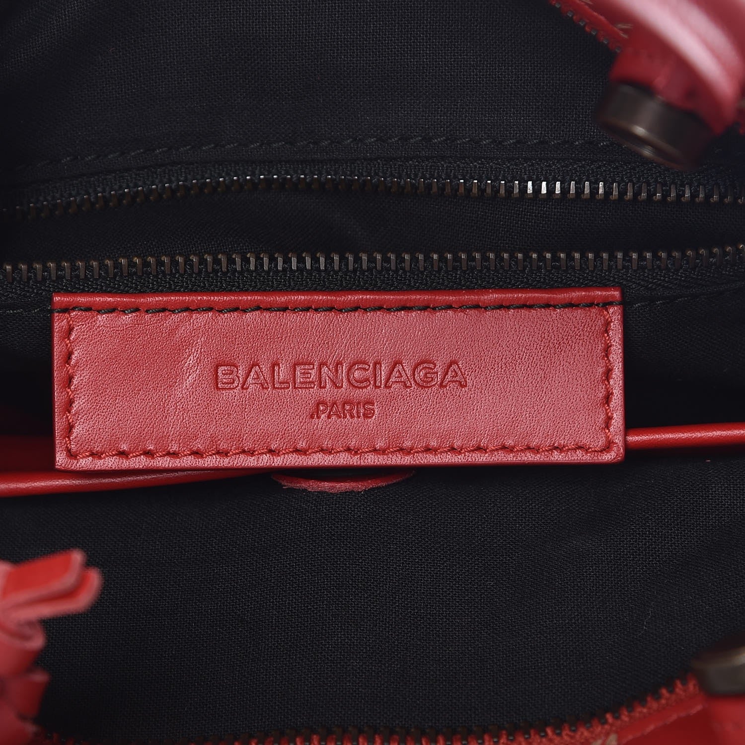 Balenciaga Calfskin Love Perforated Blackout Hardware S City Rouge Profond 6 of 7