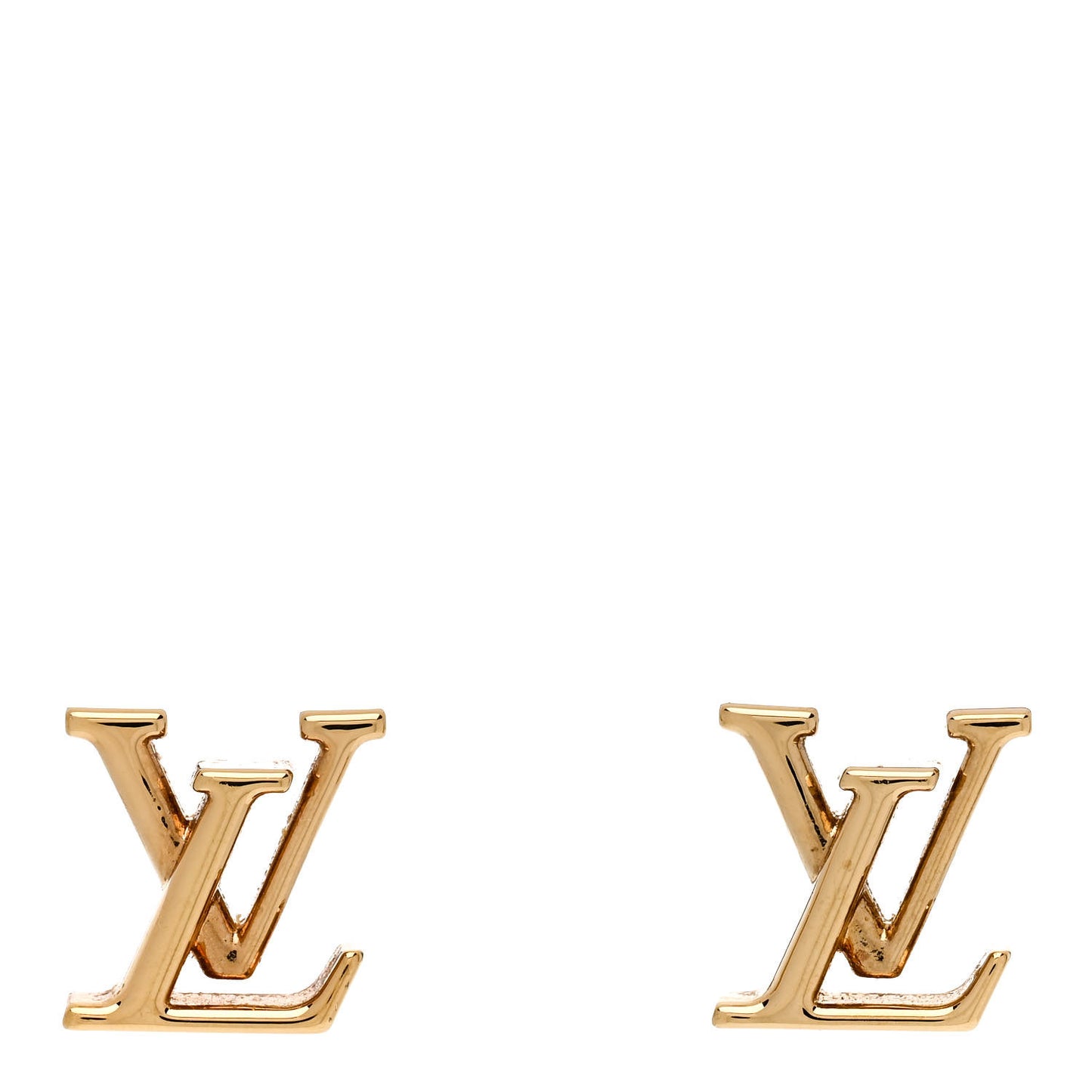 Metal LV Iconic Earrings Gold