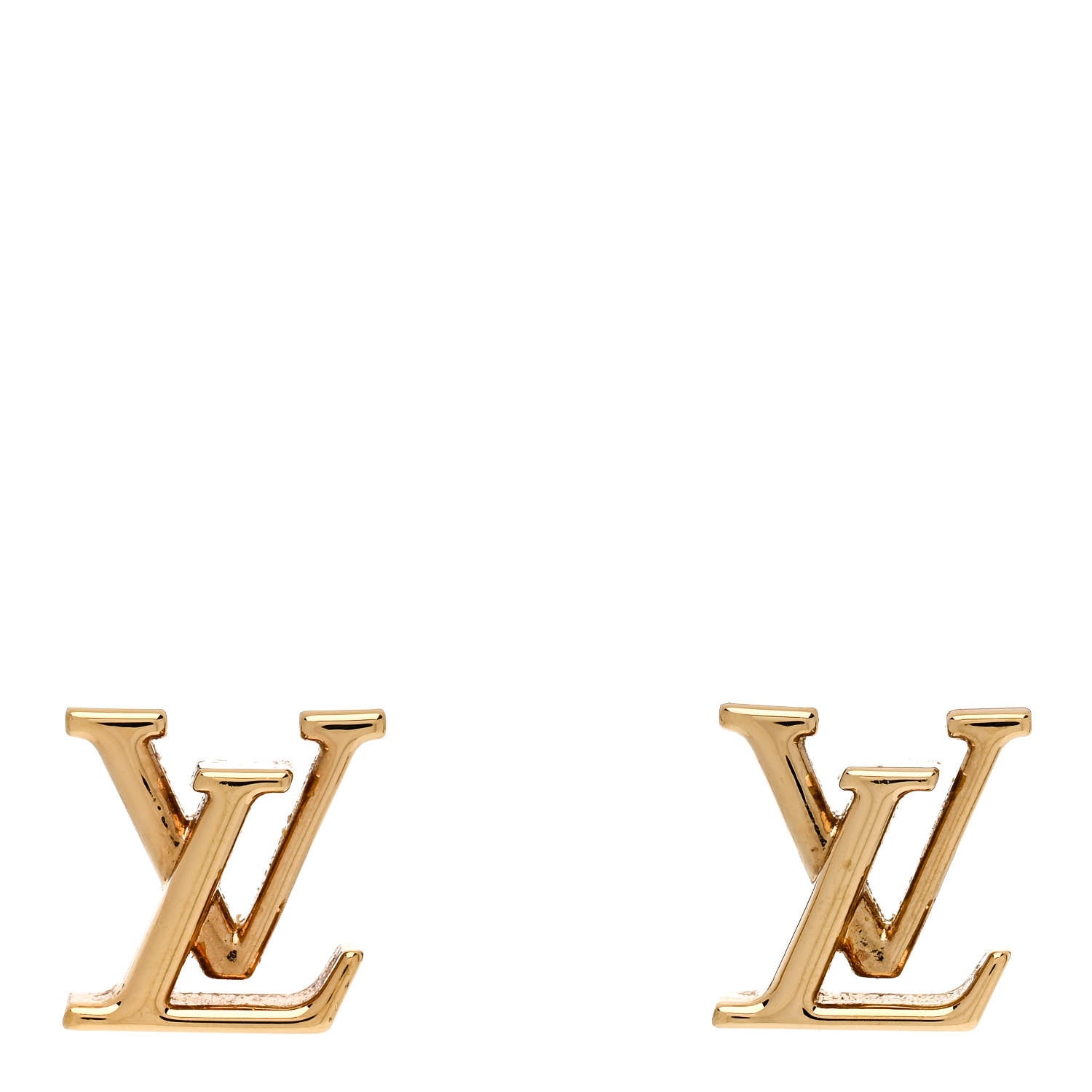 Louis Vuitton Metal LV Iconic Earrings Gold 1 of 4