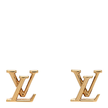 Louis Vuitton Metal LV Iconic Earrings Gold 1 of 4