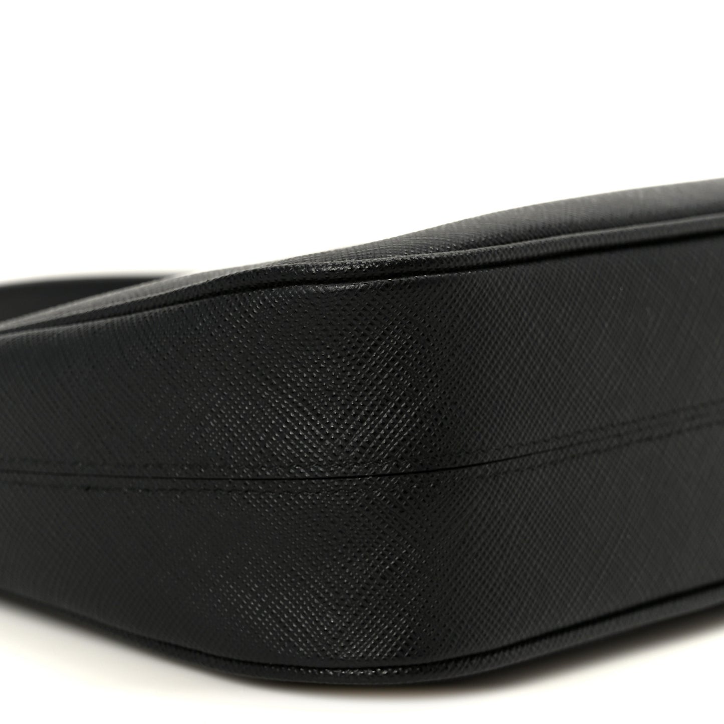 Saffiano Lux Mini Re-Edition Shoulder Bag Black