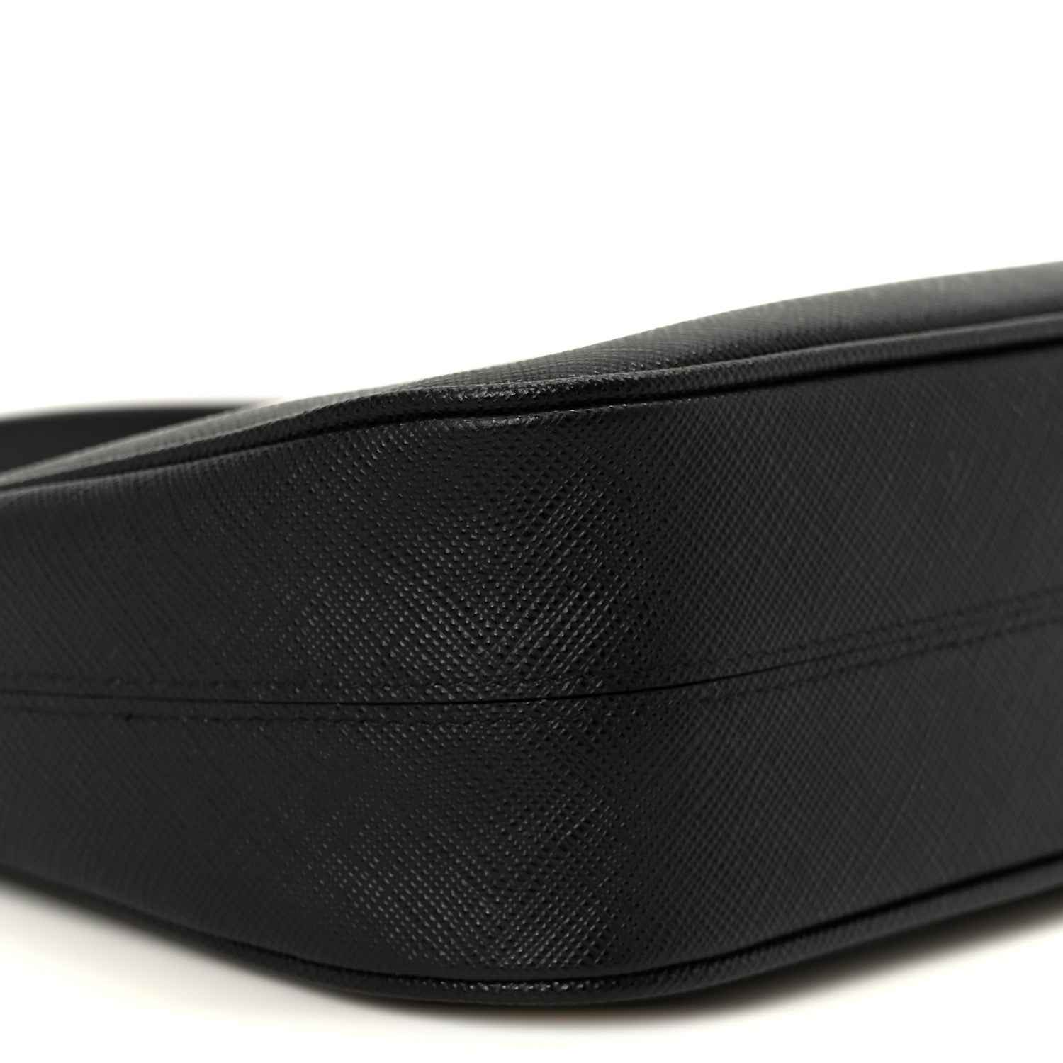 Prada Saffiano Lux Mini Re-Edition Shoulder Bag Black 9 of 10