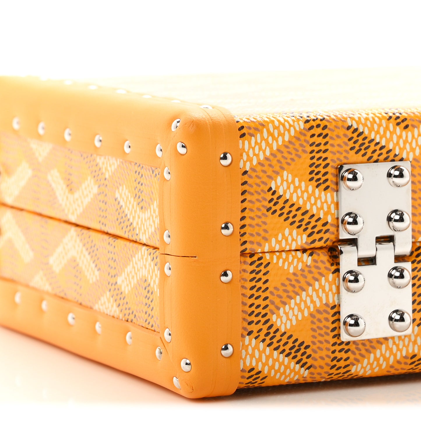 Goyardine Minaudiere Trunk Bag Yellow