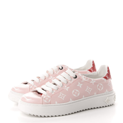 Louis Vuitton Monogram Giant Time Out Sneakers 42 Rose Rouge 3 of 11