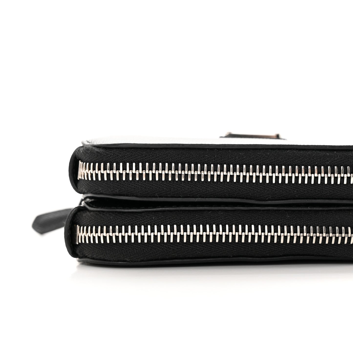 Saffiano Mini Triangle Crossbody Pouch Black