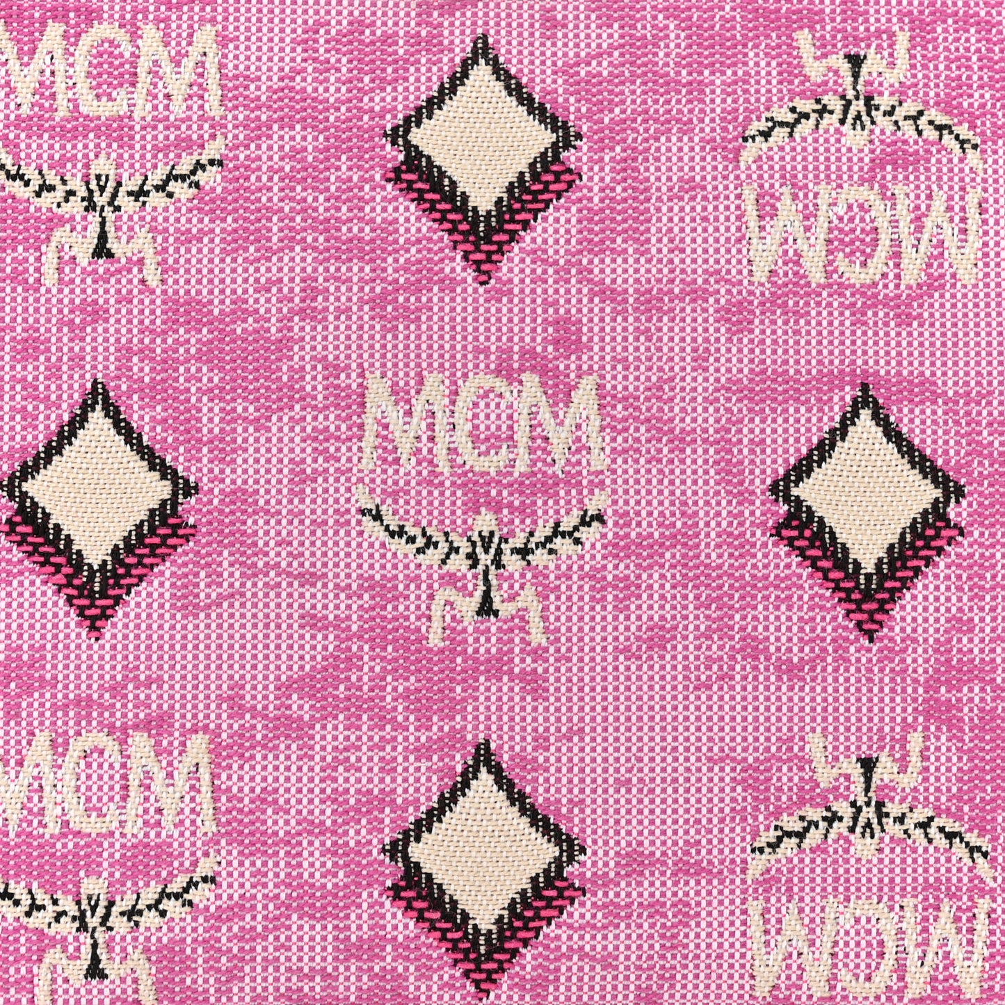 Vintage Jacquard Monogram Mini Aren Shoulder Bag Pink