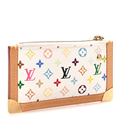 Louis Vuitton Monogram Multicolor Key Pouch White 3 of 7