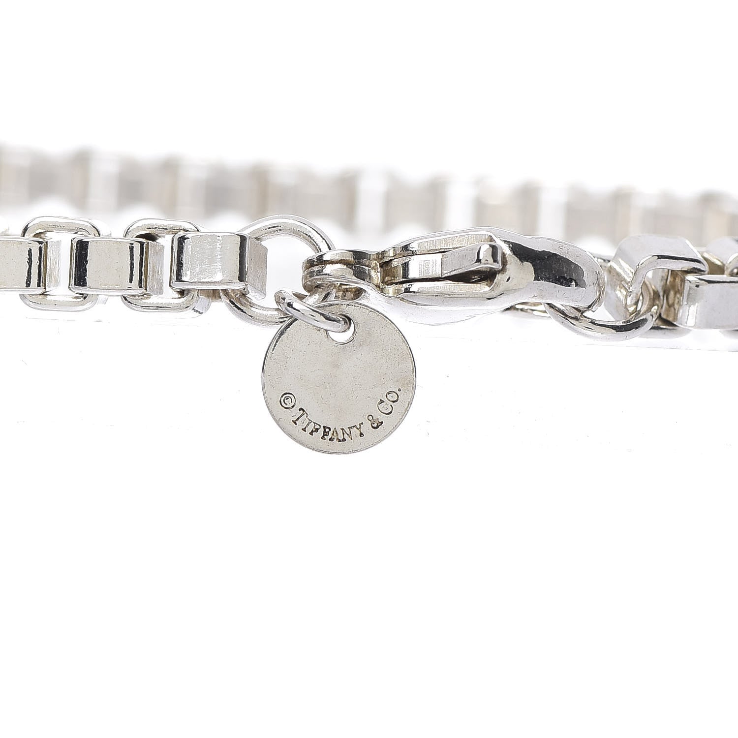 Tiffany Sterling Silver 4mm Venetian Link Bracelet 4 of 4