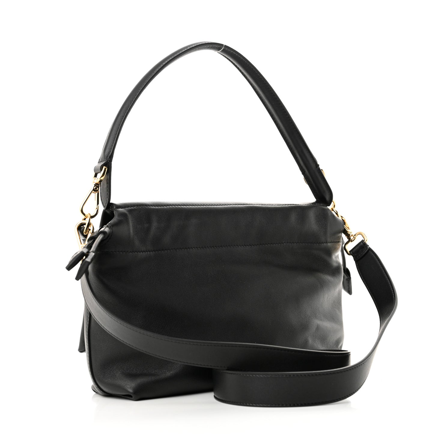 Nappa Medium Mamma Baguette Black