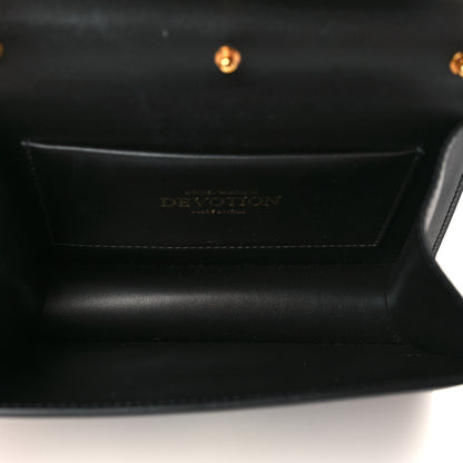 Dolce & Gabbana Smooth Calfskin Small Devotion Envelope Top Handle Bag Black 4 of 7
