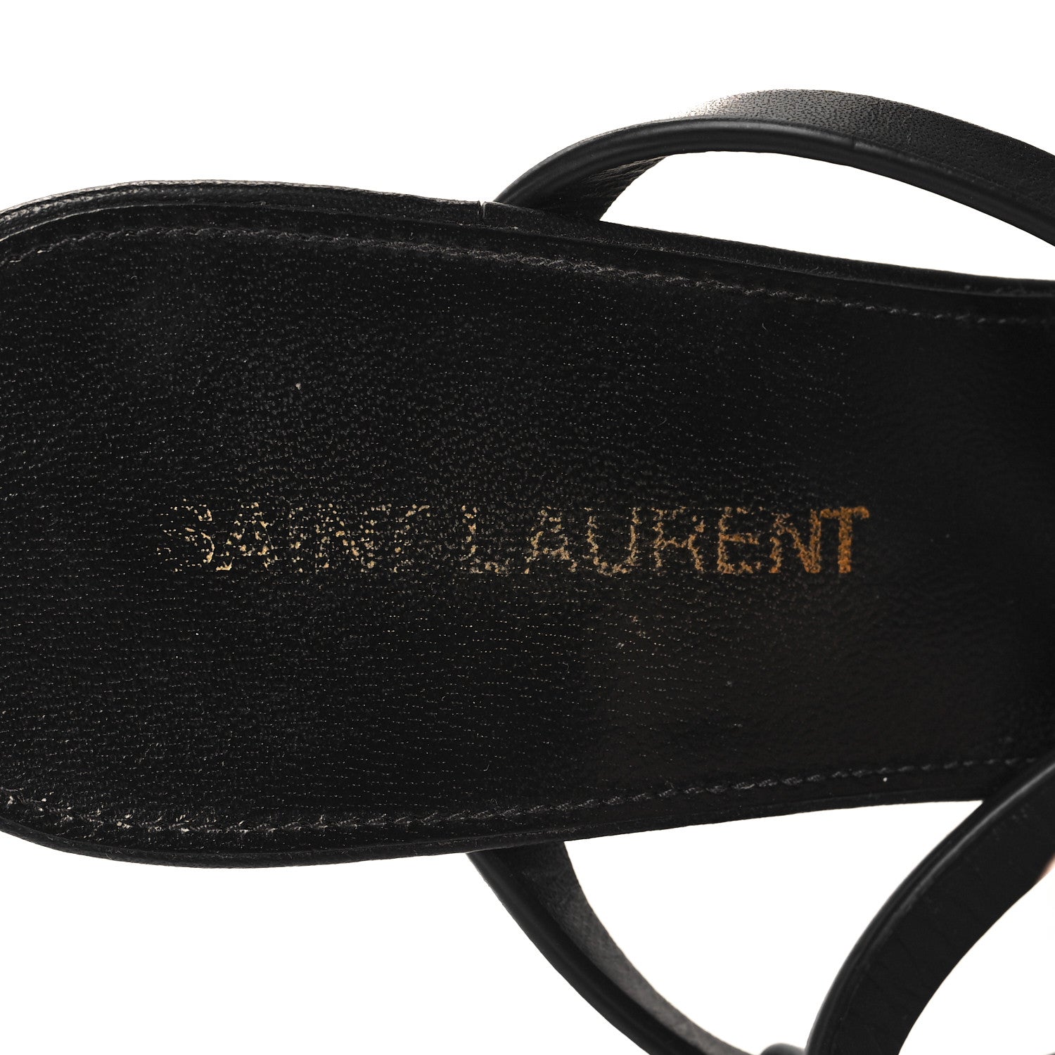 Saint Laurent Calfskin Cassandra 60 Sandals 36 Black 8 of 8