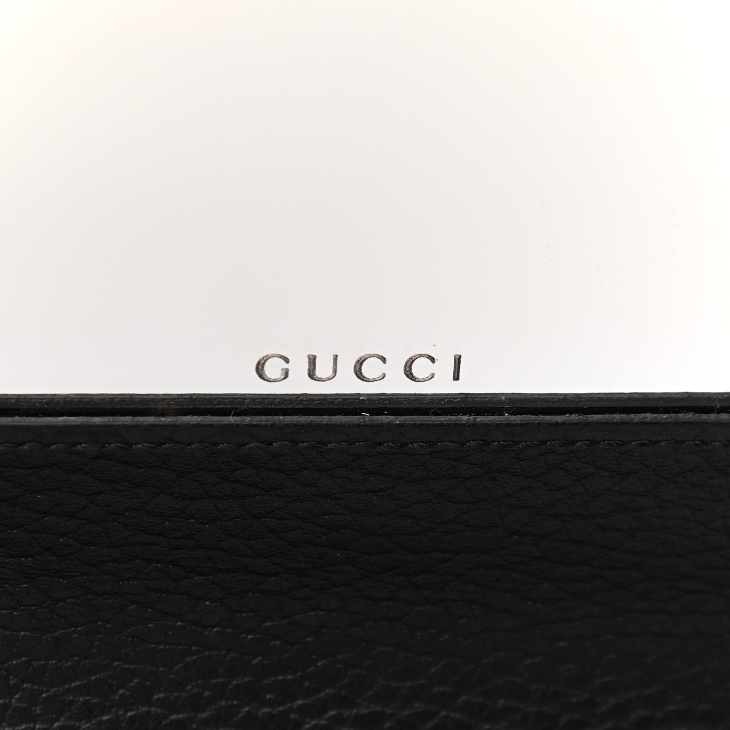 Calfskin Mini GG Marmont Chain Wallet Black