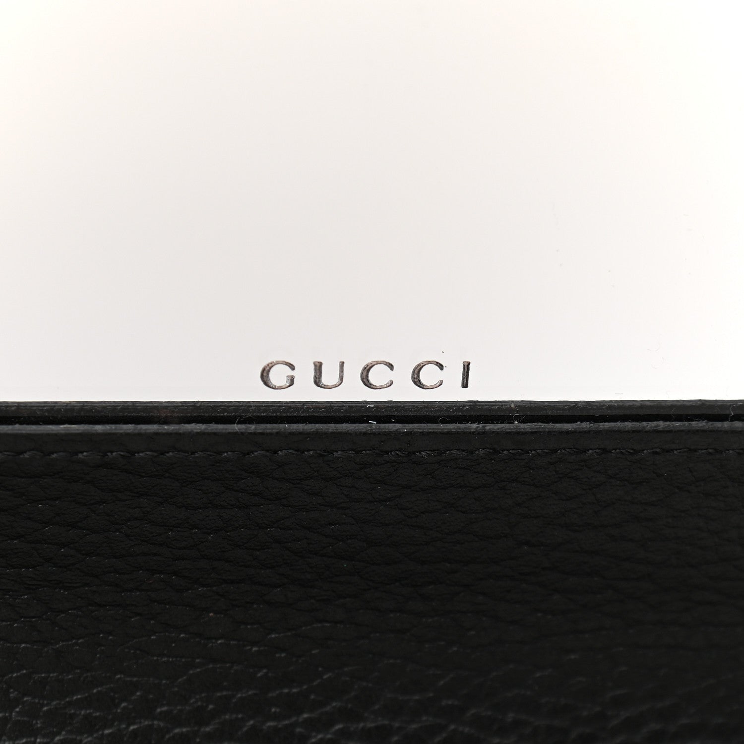 Gucci Calfskin Mini GG Marmont Chain Wallet Black 6 of 9