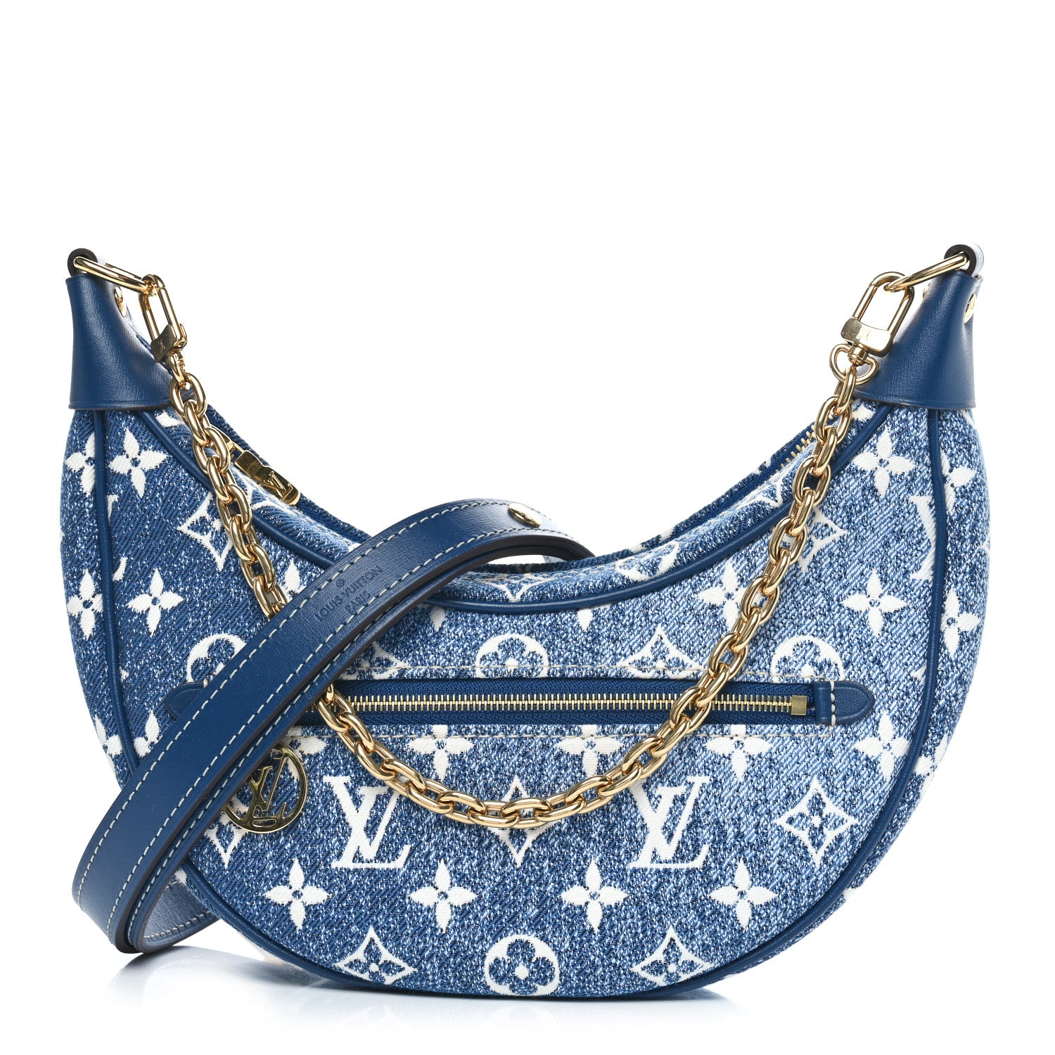 Louis Vuitton Monogram Jacquard Denim Loop Bleu 1 of 9