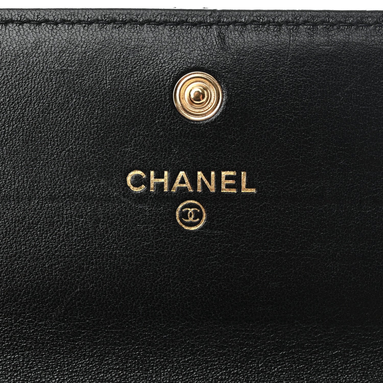Chanel Lambskin Quilted Chanel 19 Flap Wallet Black 6 of 11