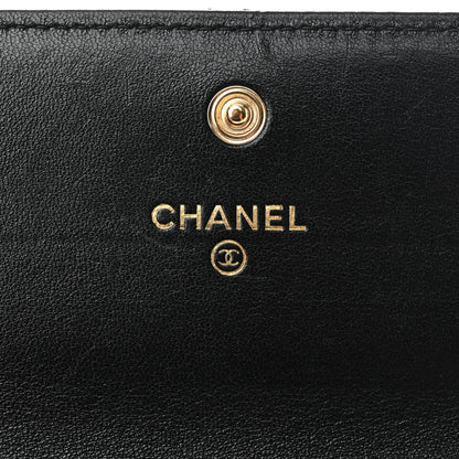 Chanel Lambskin Quilted Chanel 19 Flap Wallet Black 6 of 11