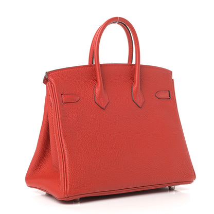 Hermes Togo Birkin 25 Rouge Casaque 2 of 11