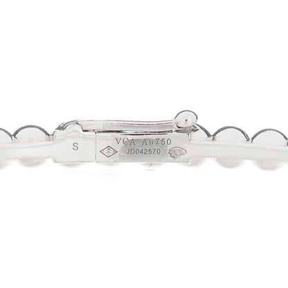 Van Cleef & Arpels 18K White Gold Perlee Pearls of Gold Bracelet S 5 of 9