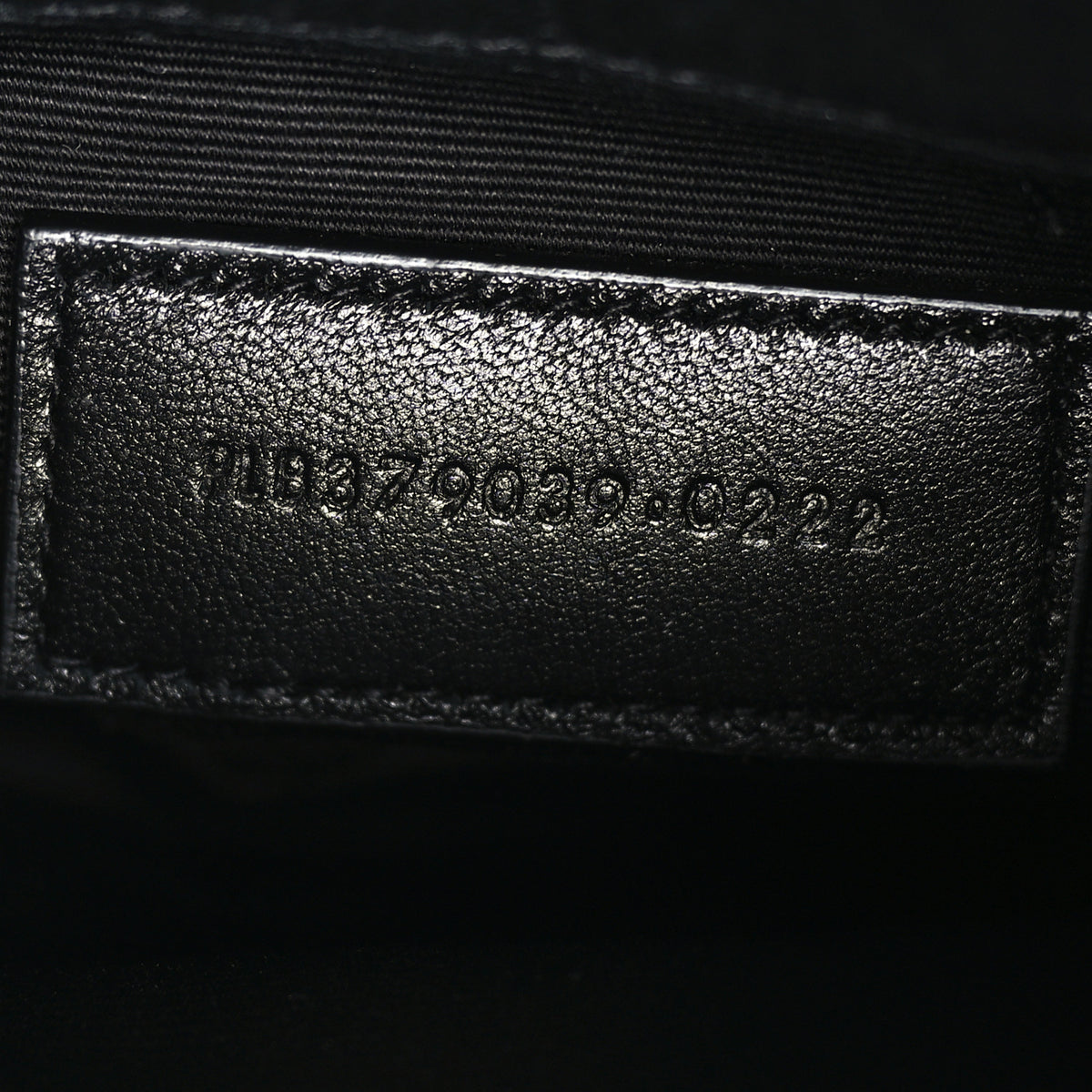 Calfskin Matelasse Chevron Monogram A5 Wristlet Black