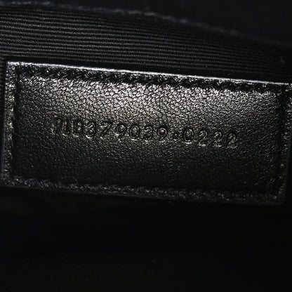 Saint Laurent Calfskin Matelasse Chevron Monogram A5 Wristlet Black 7 of 9