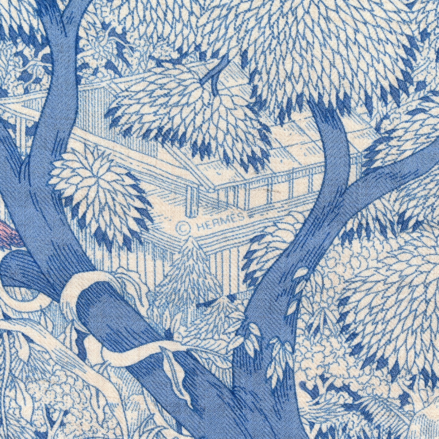 Cashmere Silk Retour a la Nature 140 Bleu Jean Rose Vert