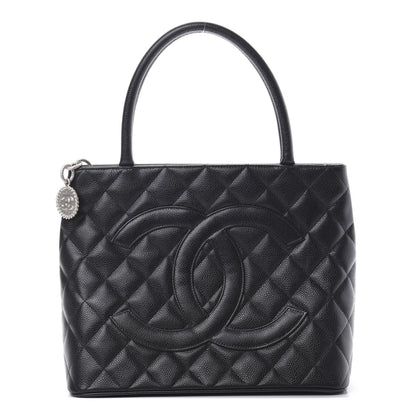 Chanel Caviar Quilted Medallion Tote Black 1 of 12